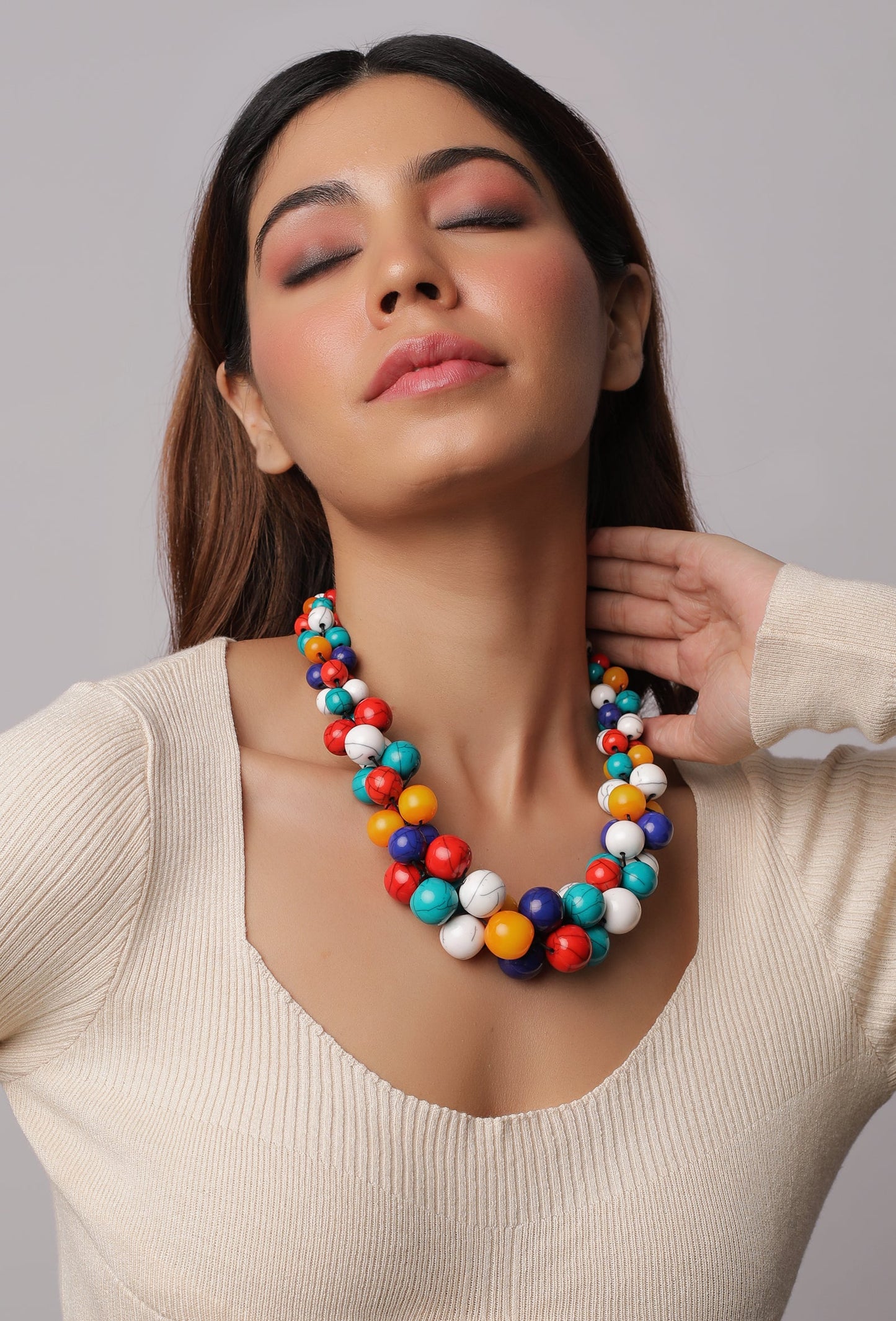 Funky Beaded Necklace - Cippele