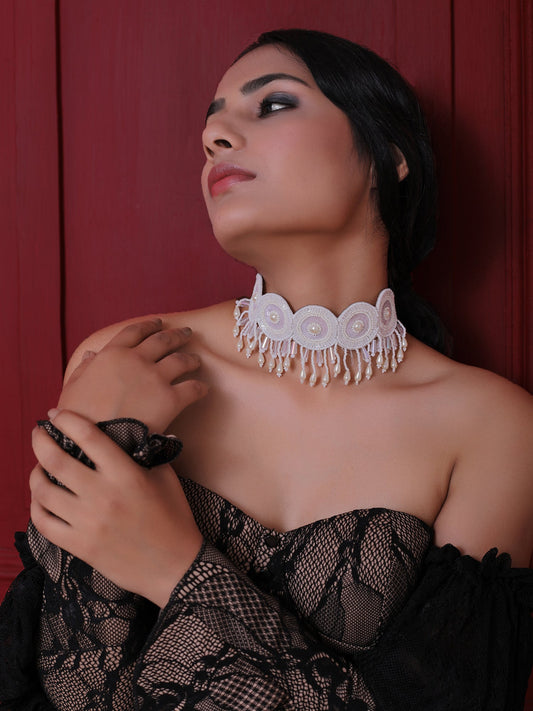 The White Beaded Maasai Choker