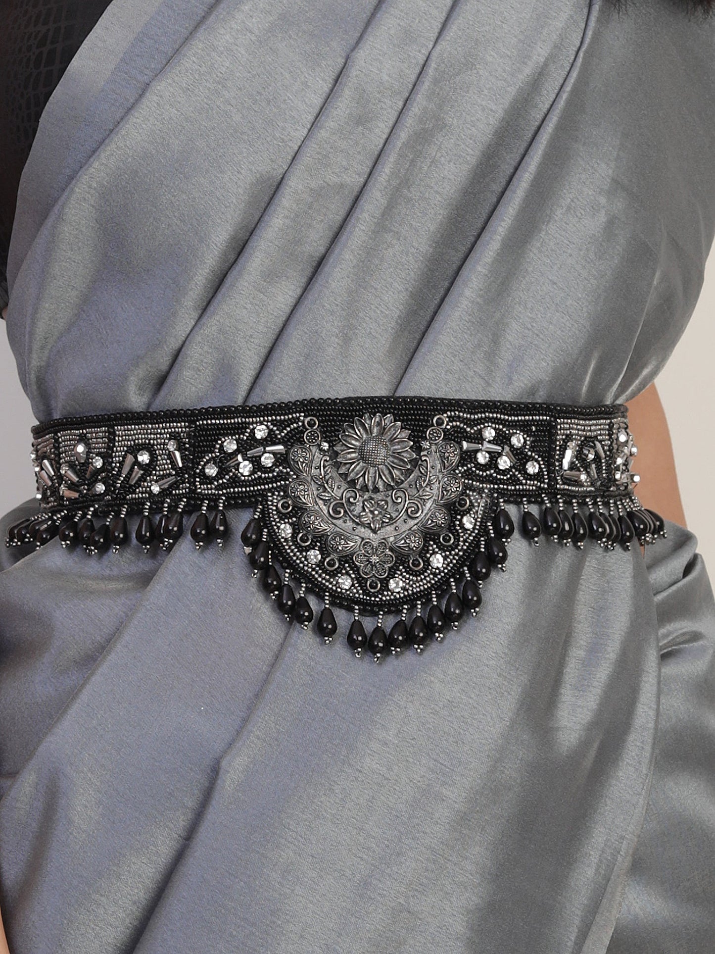 The Fleuri Black Kamrbandh