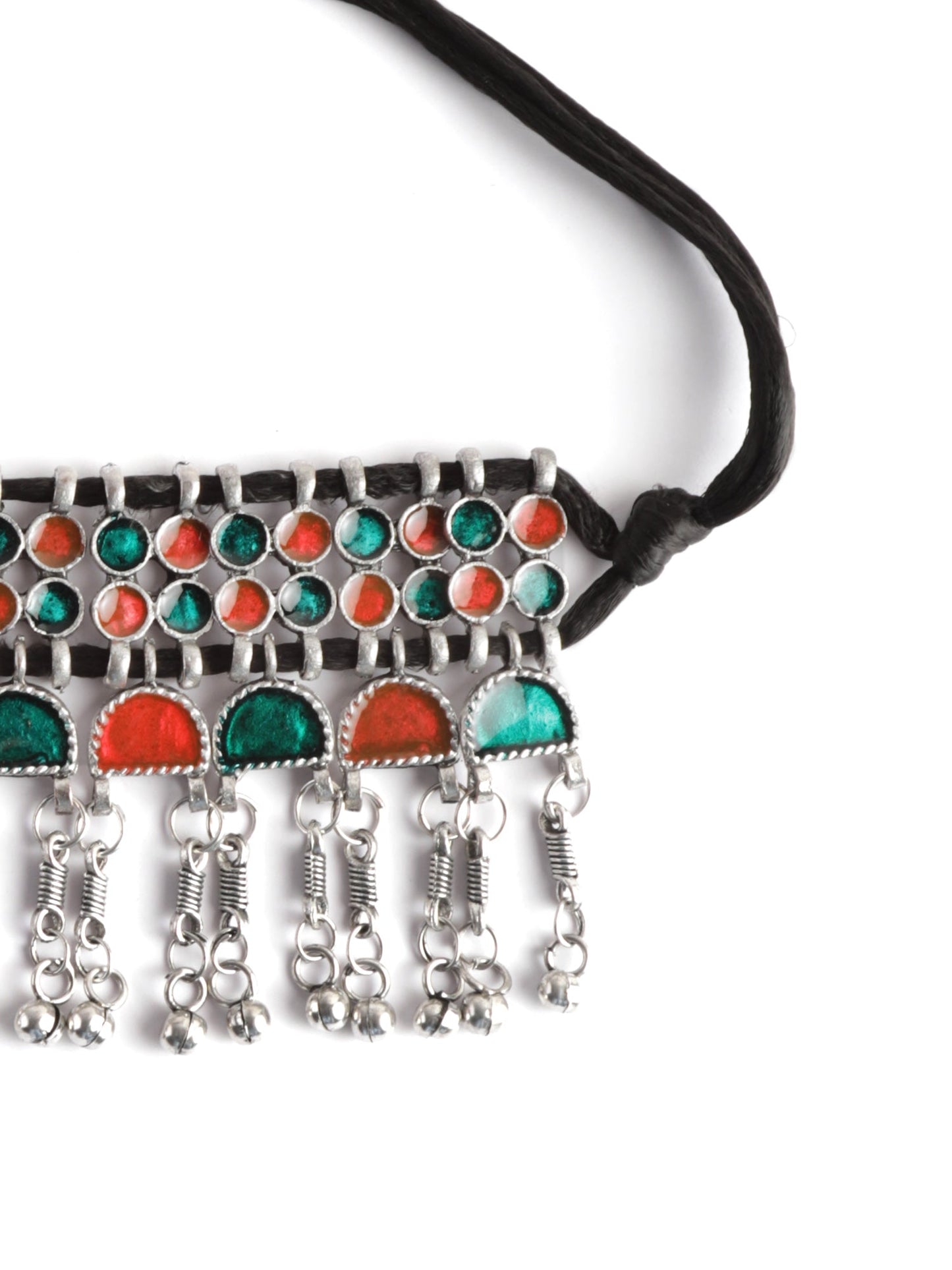 The Starry Constellation Choker in Orange & Green