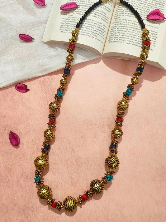 The Replenished Aparajita Necklace with Mulicolor Beads