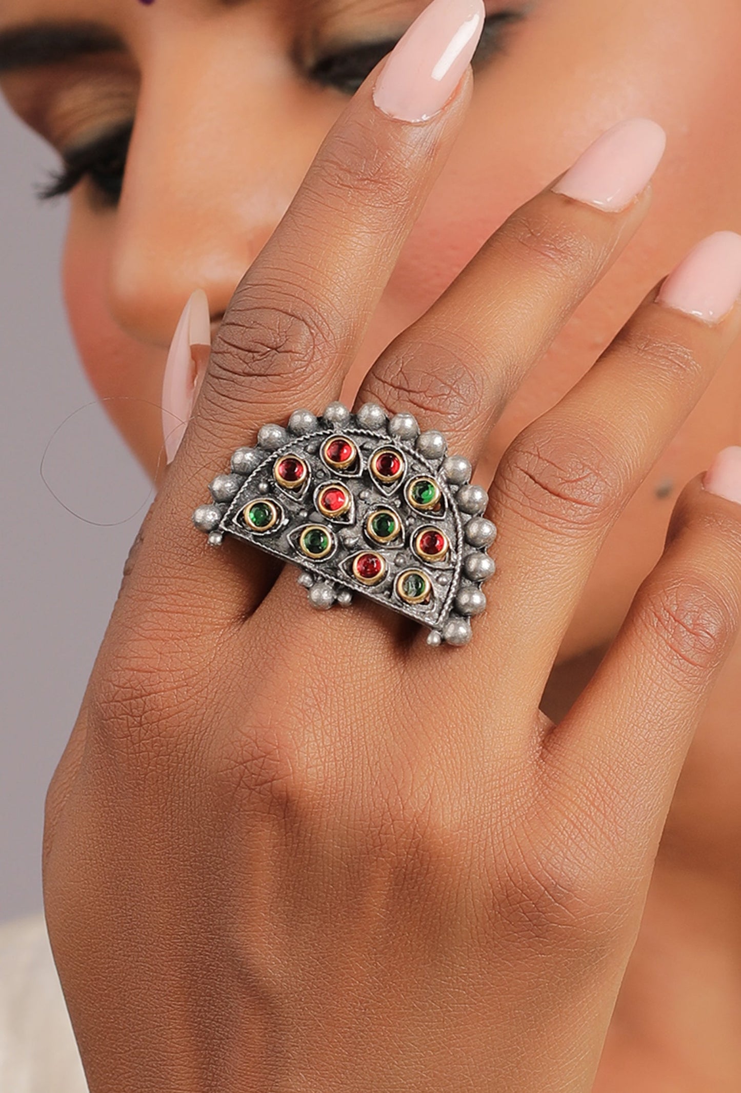 The Ofanim Half Moon Ring