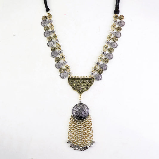 Necklace,Turkish Princess Necklace in Dual Tone - Cippele Multi Store