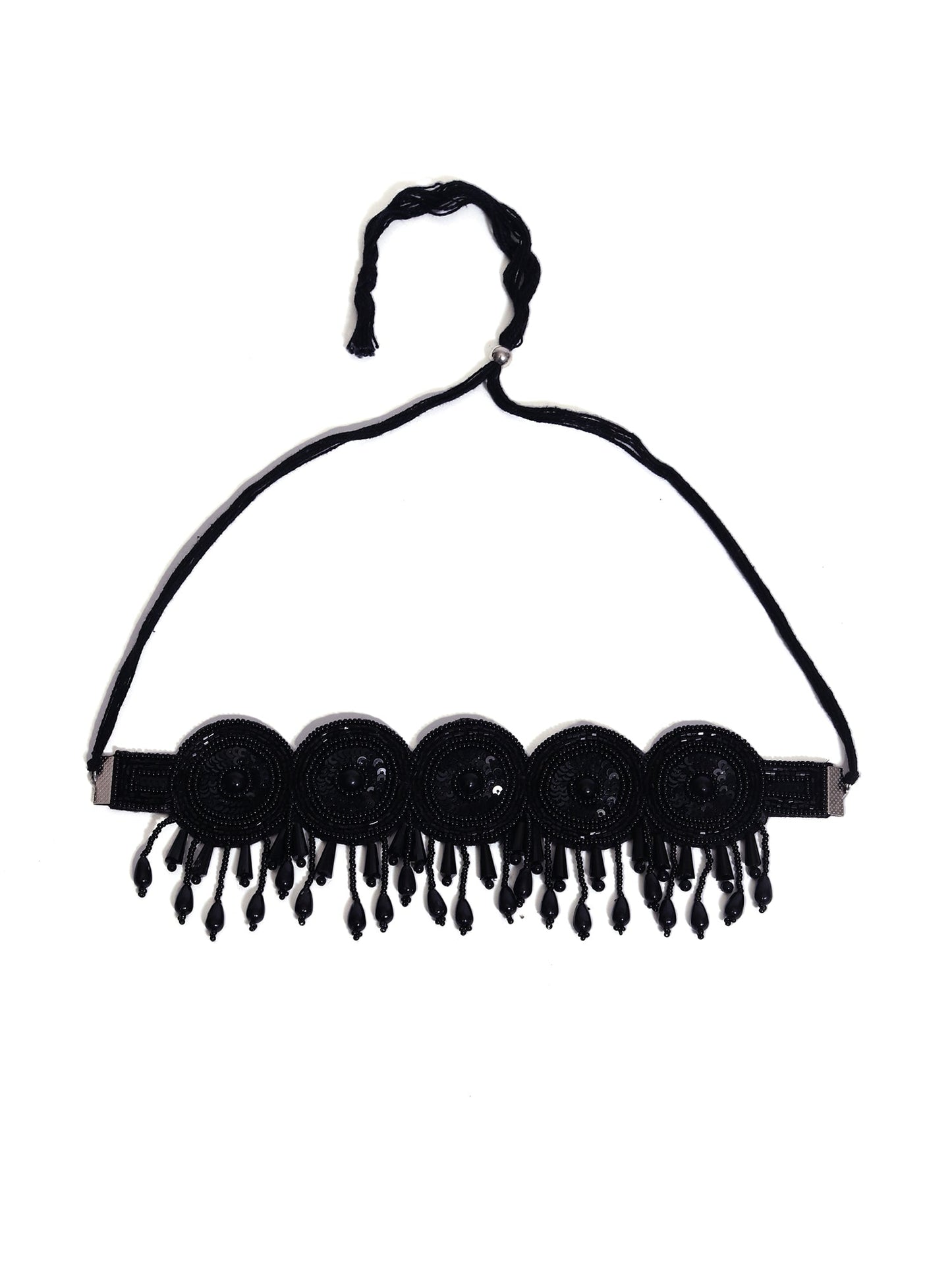 The Black Maasai Beaded Choker