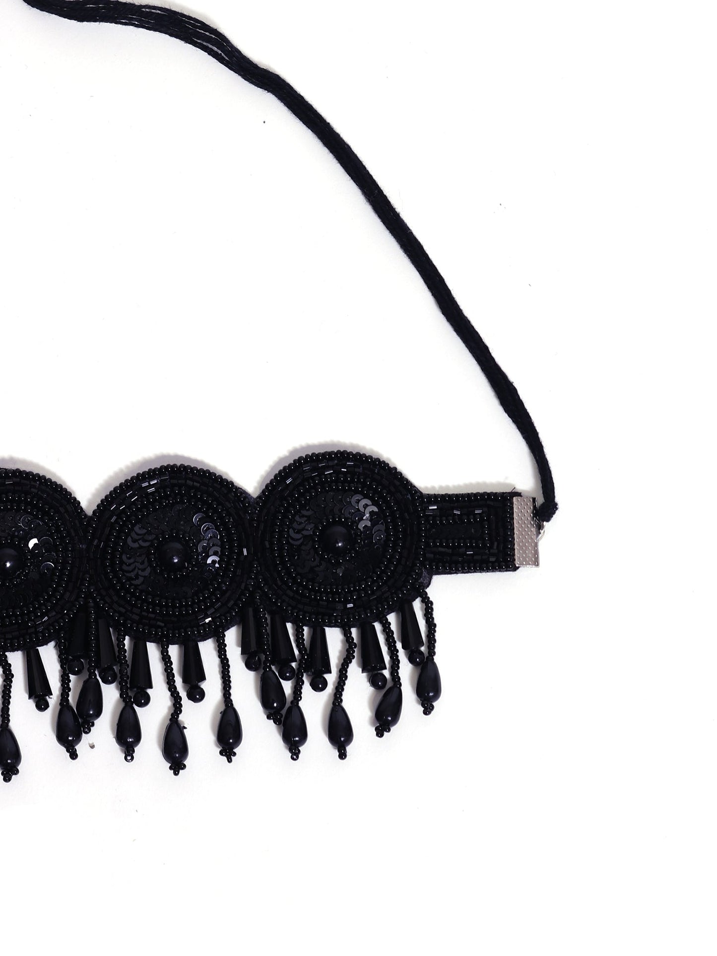 The Black Maasai Beaded Choker