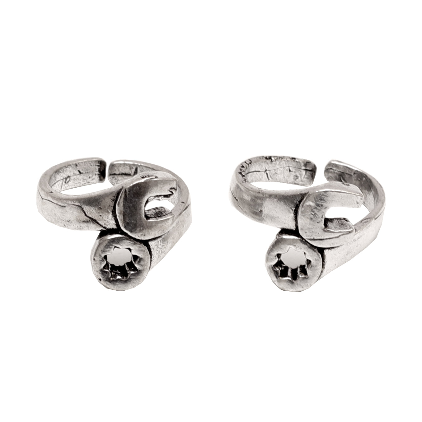 Star Magnate Brass Toe Rings (Set of 2)