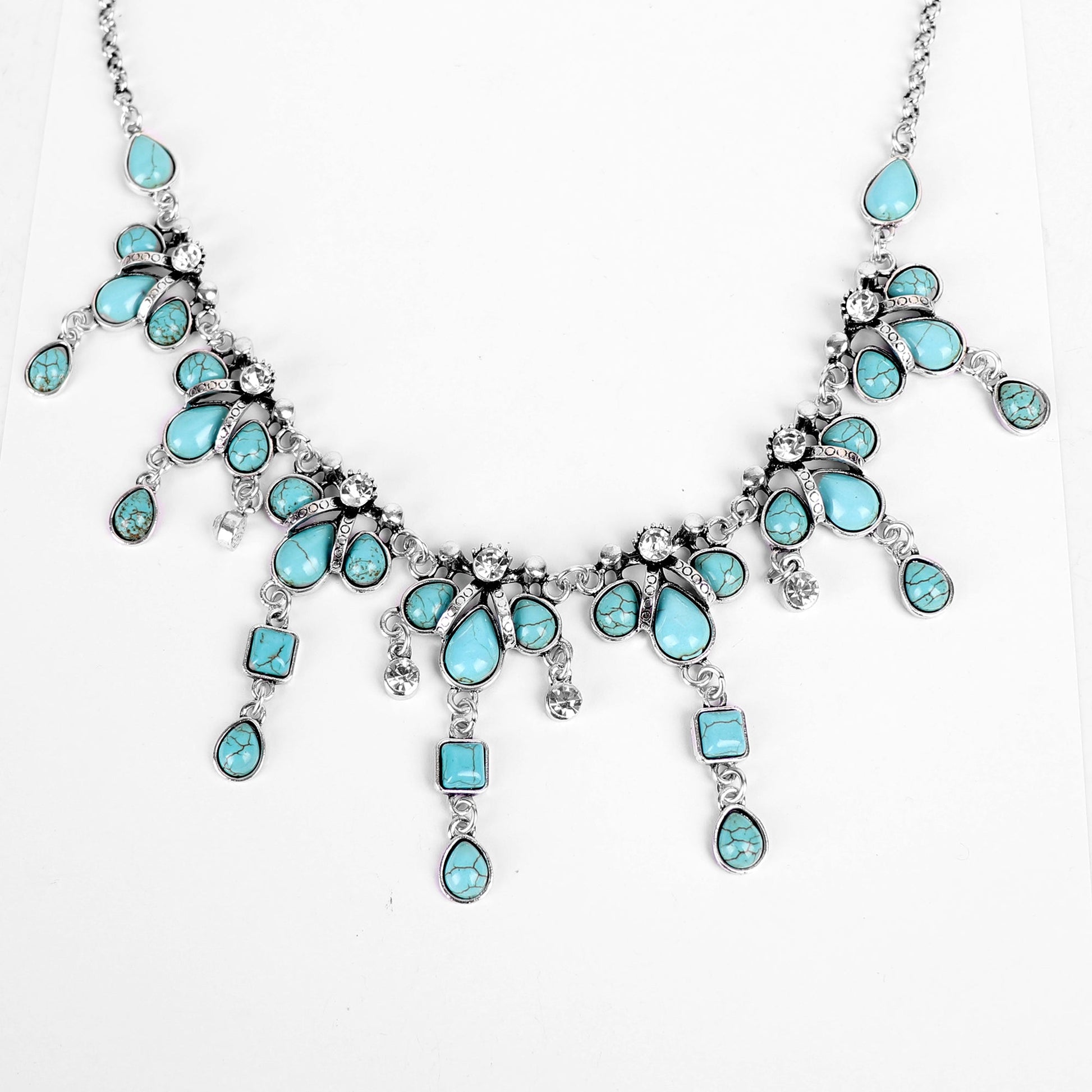 Necklace Set,Queen of Greece Necklace Set in Turquoise - Cippele Multi Store