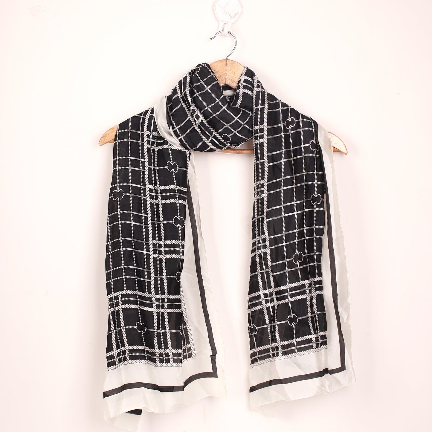 Black Printed Designer Stole