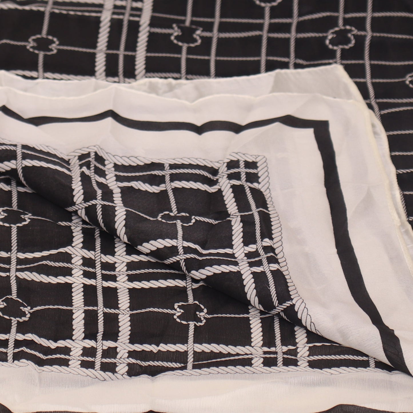 Black Printed Designer Stole