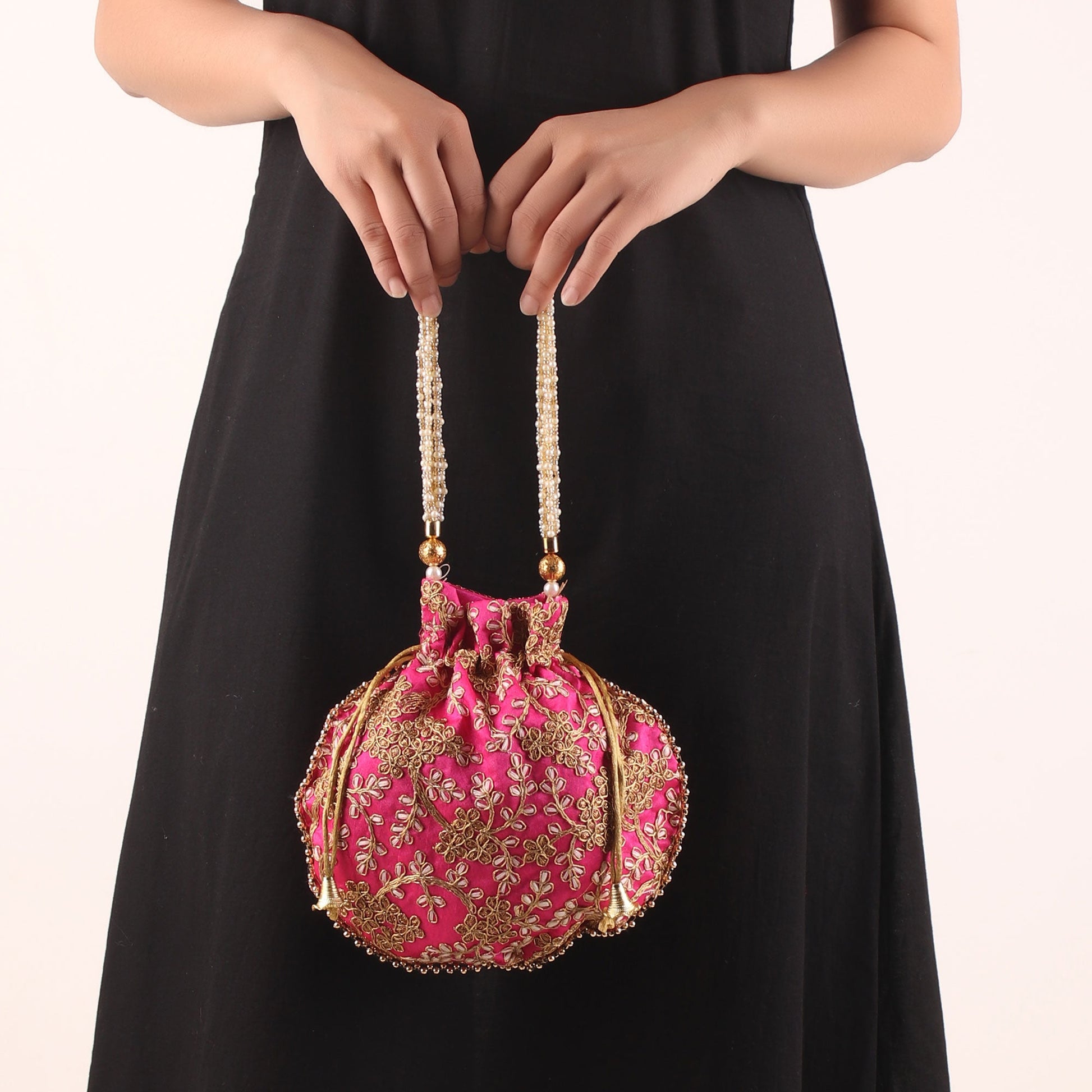 Potli,The Golden Amulet Magenta Potli - Cippele Multi Store
