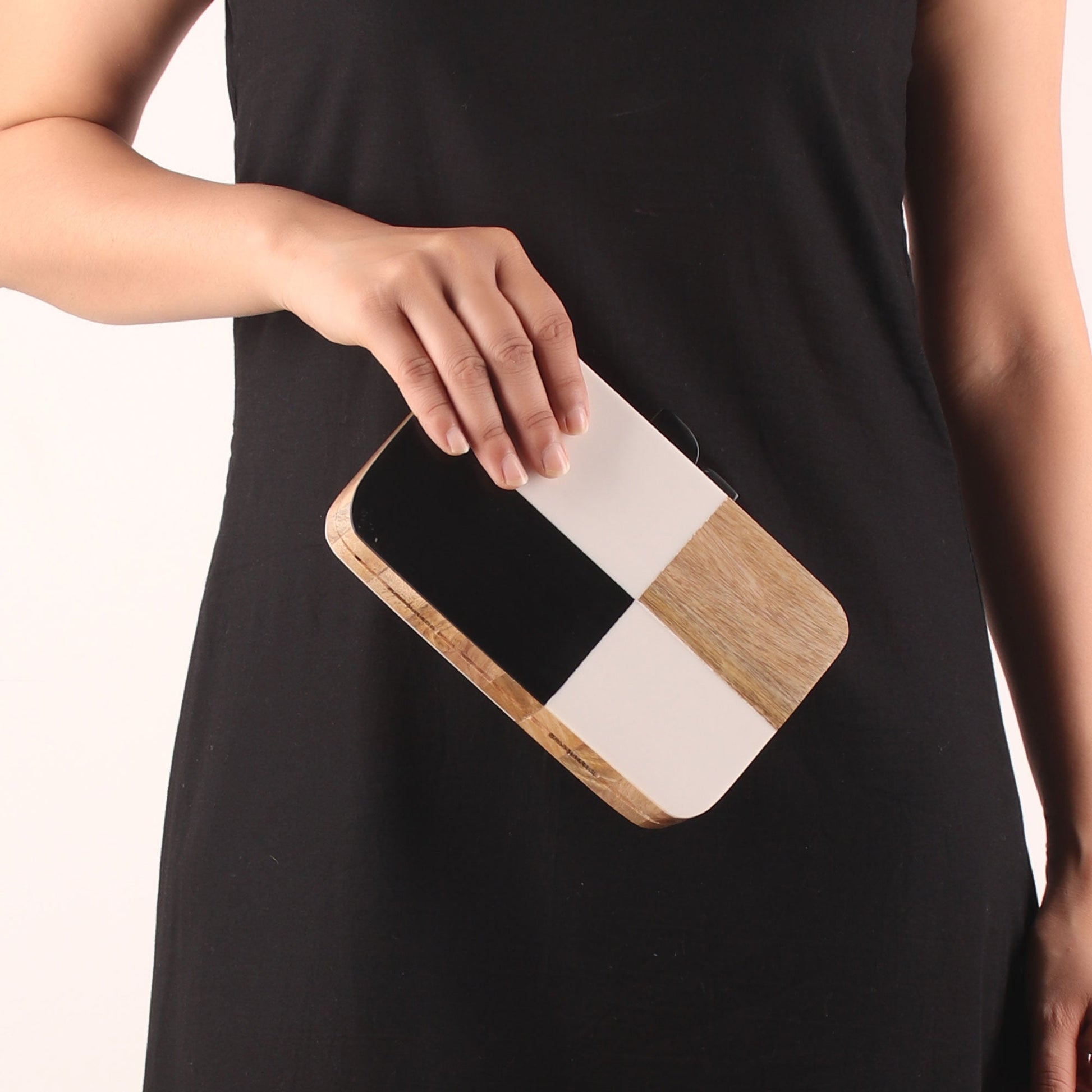 Clutch,The Chess Board Wooden Clutch - Cippele Multi Store