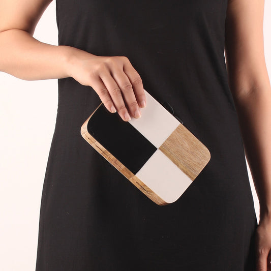 Clutch,The Chess Board Wooden Clutch - Cippele Multi Store