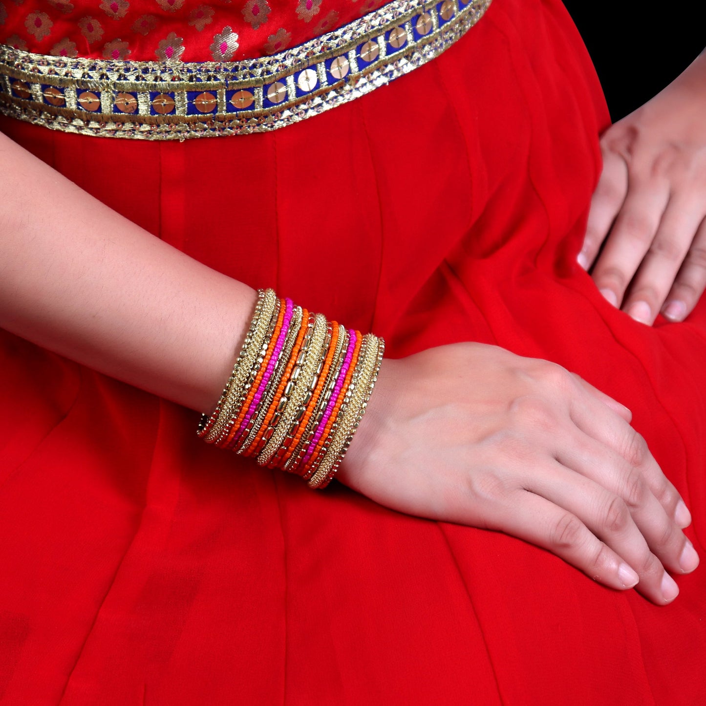Hand Cuff,Brighten me Beaded Bangle Set - Cippele Multi Store