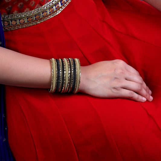 Hand Cuff,Cast a Spell Bangle Set in Golden hue - Cippele Multi Store